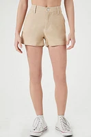 Twill High-Rise Shorts