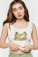 Good Luck Graphic Drawstring Tank Top