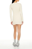 Long-Sleeve Bodycon Mini Dress