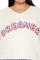 Plus Dreamer Fuzzy Knit Sweater