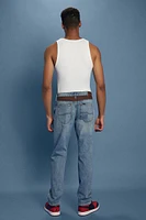 Lee Waxed Panel Flare Jeans