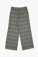 Girls Plaid Wide-Leg Pants (Kids)