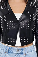 Studded Checkered Jacket