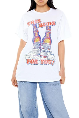 Oversized Budweiser Graphic Tee