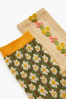 Floral Crew Sock Set - 2 pack