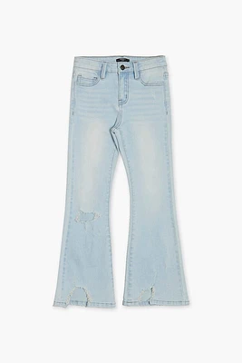 Girls Distressed Flare Jeans (Kids)