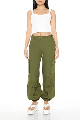 Cotton-Blend Cargo Joggers