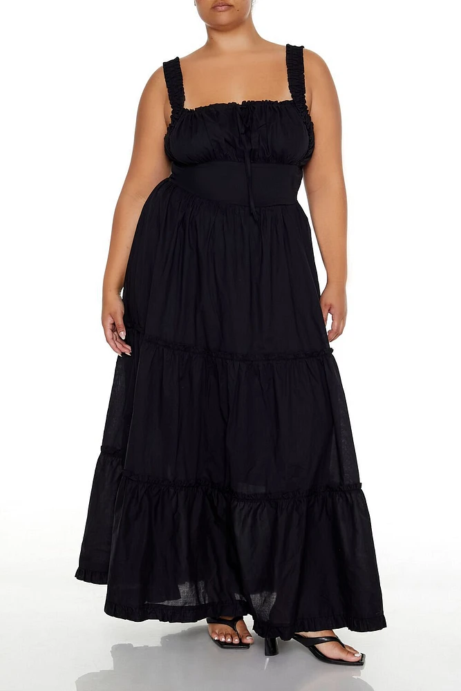 Plus Tiered Maxi Dress