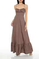 Sweetheart Tie-Strap Maxi Dress