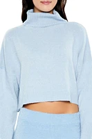 Turtleneck Drop-Sleeve Sweater