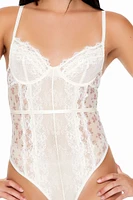 Floral Lace Lingerie Bodysuit