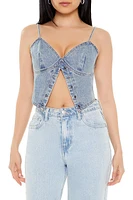 Split-Hem Denim Cami