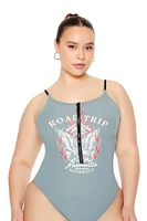 Plus Nashville Zip-Up Bodysuit