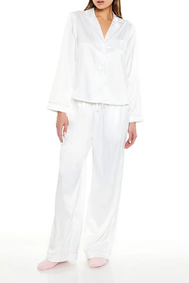 Heart Pocket Shirt & Pants Pajama Set