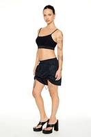 Ruched Toggle Drawstring Shorts