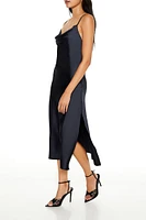 Cowl Neck Midi Slip Dress