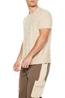 Cable & Honeycomb Knit Tee