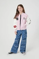 Girls New York Varsity Letterman Jacket (Kids)