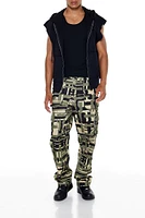 Geo Straight Cargo Pants