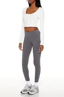 Heathered Mid-Rise Leggings