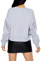 Rhinestone Fringe Pullover