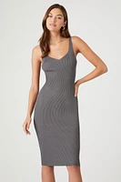 Ribbed Bodycon Midi Tank Dress