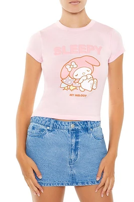 Sleepy My Melody Graphic Tee