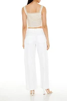 Mid-Rise Wide-Leg Jeans