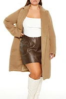 Plus Notched Trench Coat