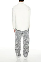 Abstract Paisley Straight Pants