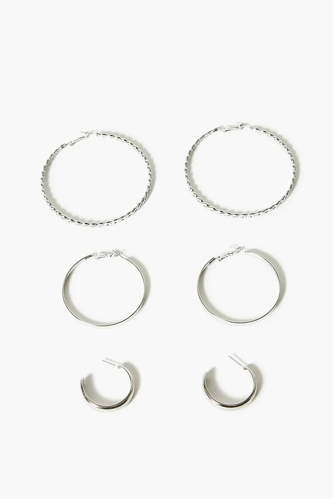 Twisted Hoop Earring Set