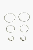 Twisted Hoop Earring Set