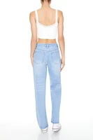 Rhinestone High-Rise Jeans