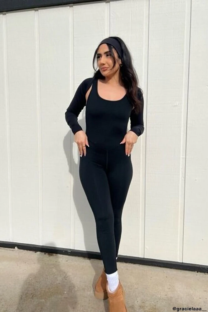 Active Cutout Tank Jumpsuit