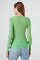 Fitted Long-Sleeve Top