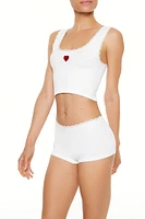 Seamless Heart Shortie Panties