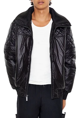 Quilted Bomber Jacket