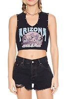 Studded Arizona Graphic Crop Top