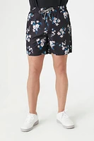 Floral Print Swim Trunks