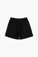 Mid-Rise Drawstring Shorts