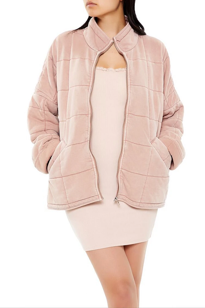 Quilted Zip-Up Jacket