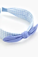 Girls Gingham Bow Headband (Kids)