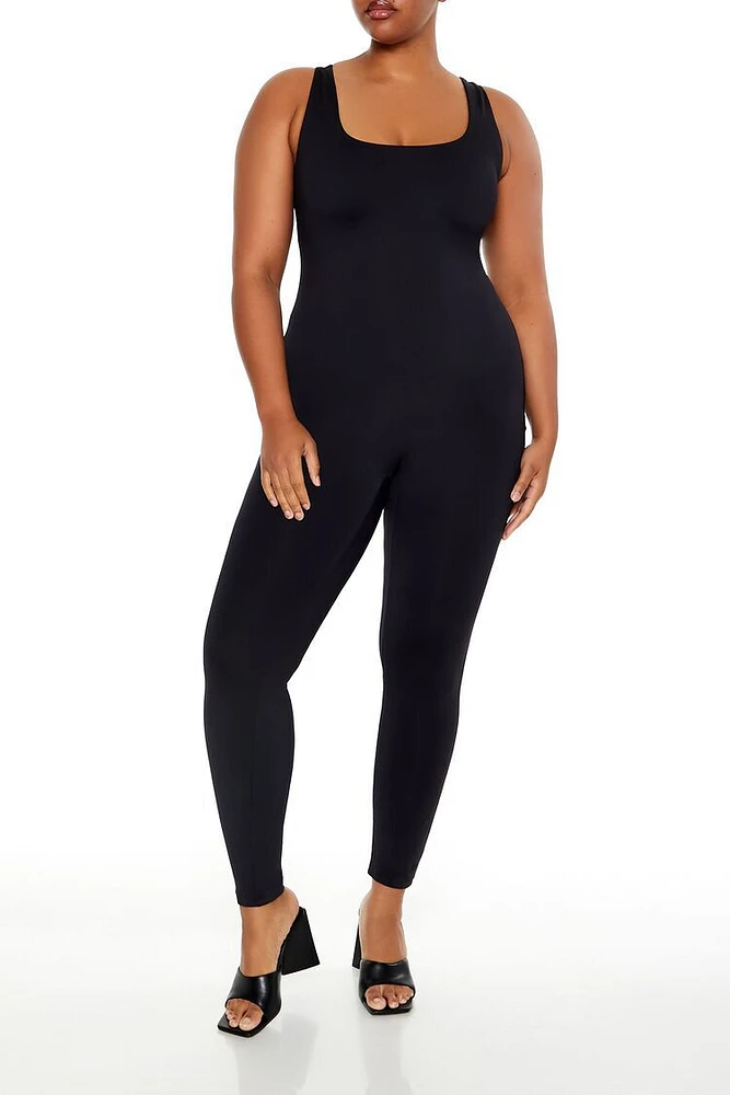 Plus Fitted Tank Jumpsuit