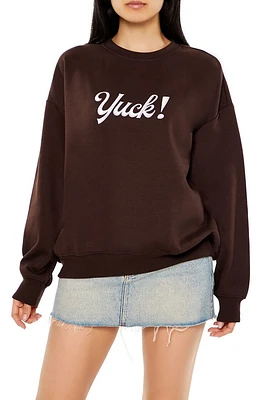 Embroidered Yuck Pullover