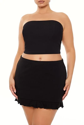 Plus Cropped Tube Top