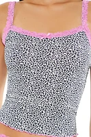 Leopard Print Cropped Cami