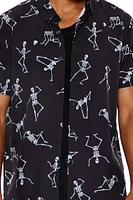 Dancing Skeleton Print Shirt