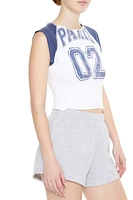 Paris 02 Raglan Cropped Tee