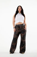 Plus Cloud Wash Faux Leather Pants