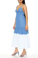 Denim Dip-Dye Cami Maxi Dress